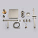 Cascada Barcelona 12" Brushed Nickel Rain Shower Set - Lifestyle View