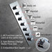 Cascada Bellagio 22" LED Music Dual Rainfall Shower System - View 27