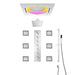 Cascada Bellagio 22" LED Music Dual Rainfall Shower System - View 26