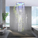 Cascada Bellagio 22" LED Music Dual Rainfall Shower System - Side View