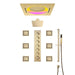 Cascada Bellagio 22" LED Music Dual Rainfall Shower System - Lifestyle View