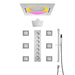 Cascada Bellagio 22" LED Music Dual Rainfall Shower System - View 23