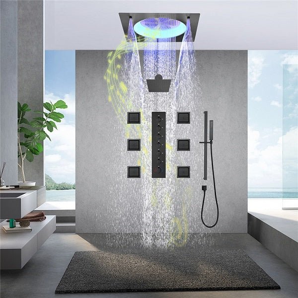 Cascada Bellagio 22" LED Music Dual Rainfall Shower System