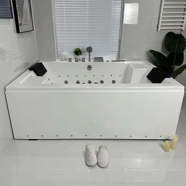Cascada Bellagio 71" Acrylic Spa Tub Bubble Jet 2-Person Massage Bathtub - View 10