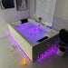 Cascada Bellagio 71" Acrylic Spa Tub Bubble Jet 2-Person Massage Bathtub - Side View