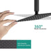 Cascada Bilbao 16" Matte Black Dual Shower Head System - Installation View