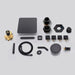 Cascada Bilbao 16" Matte Black Dual Shower Head System - Close-Up