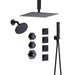 Cascada Bilbao 16" Matte Black Dual Shower Head System - Features