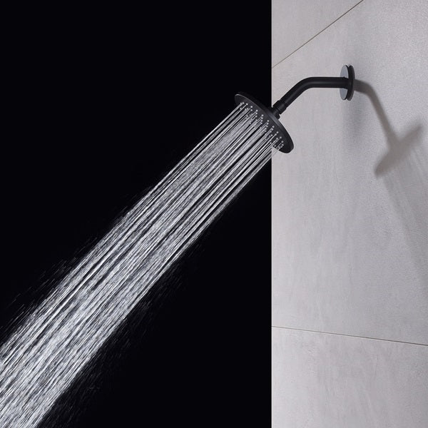 Cascada Bilbao 16" Matte Black Dual Shower Head System - Lifestyle View