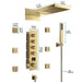 Cascada Bologna 9"x22" Digital LED Music Shower System - Dimensions