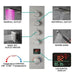 Cascada Bologna 9"x22" Bluetooth LED Digital Shower System - Detail View