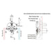 Cascada Bronzo 8" Shower Set with Bathtub Spout - Detail View