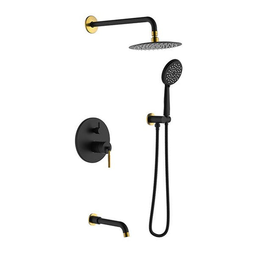 Cascada Bronzo 8" Shower Set with Bathtub Spout