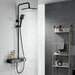 Cascada Caesar 8" Matte Black Thermostatic Digital Shower Faucet System