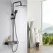 Cascada Caesar 8" Matte Black Thermostatic Digital Shower Faucet System - Features