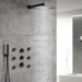 Cascada Camellia 12" Matte Black Shower System
