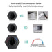 Cascada Camellia 12" Matte Black Shower System - Side View