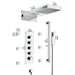 Cascada Capri 9"x22” Music LED Shower System: The Smart Way to Shower - Installation View