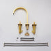 Cascada Polished Gold Bathroom Sink Faucet, Waterfall Spout with Dual Handles - Lifestyle View