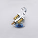 Cascada Polished Chrome Waterfall Bathroom Faucet with Dual Square Knobs - Close-Up