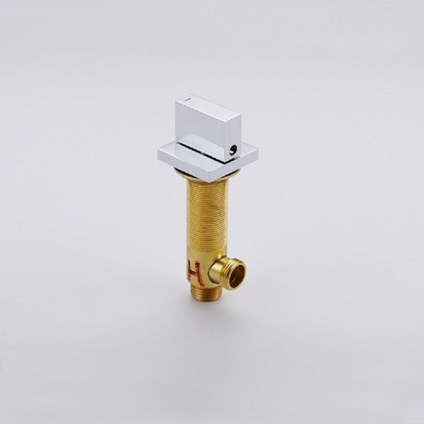 Cascada Polished Chrome Waterfall Bathroom Faucet with Dual Square Knobs - Lifestyle View