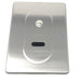 Cascada Concealed Sensor Urinal Flush Valve (Push Button) - Side View