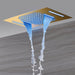 Cascada Cortona 15"x23" Multi-Function Ceiling Rainfall & Waterfall Music Showerhead Shower Head - Lifestyle View