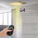 Cascada Cortona 15"x23" Multi-Function Ceiling Rainfall & Waterfall Music Showerhead Shower Head - Installation View