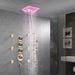 Cascada Davos 16" Brushed Gold LED Music Shower System