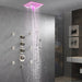 Cascada Davos 16" Brushed Nickel LED Music Shower System