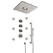 Cascada Davos 16" Brushed Nickel LED Music Shower System - Features