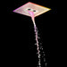 Cascada Davos 16" Brushed Nickel LED Music Shower System - Close-Up
