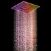 Cascada Davos 16" Matte Black LED Music Shower System - Detail View