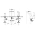 Cascada Deck Mounted Waterfall Bathroom Sink Faucet - Side View