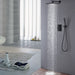 Cascada Firenze 10 Inch Dual Handle Shower System with 2-Function Spray (Rainfall & Handheld) - Side View
