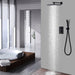 Cascada Firenze 10 Inch Dual Handle Shower System with 2-Function Spray (Rainfall & Handheld) - Close-Up