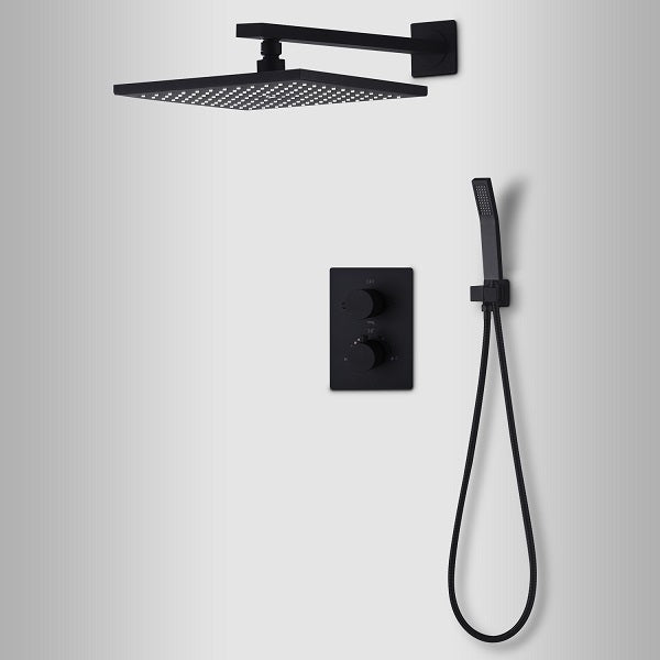 Cascada Firenze 10 Inch Dual Handle Shower System with 2-Function Spray (Rainfall & Handheld) - Detail View