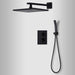 Cascada Firenze 10 Inch Dual Handle Shower System with 2-Function Spray (Rainfall & Handheld) - Detail View