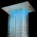 Cascada Florence 23"x31" Brushed Nickel Bluetooth LED Showerhead Shower Head - Detail View