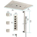 Cascada Florence 23"x31" Brushed Nickel Music LED Shower System - Lifestyle View