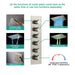 Cascada Florence 23"x31" Brushed Nickel Music LED Shower System - Detail View