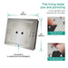 Cascada Florence 23"x31" Brushed Nickel Music LED Shower System - Features