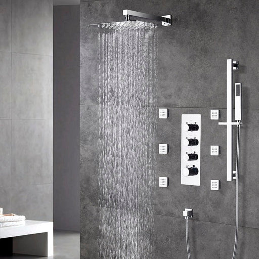 Cascada Showers 12" Cascada Lucerne Rainfall Shower system - Alternate View