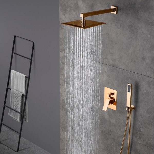 Cascada Geneva 12” Shower Set: Upgrade Your Bathroom Today! - Side View