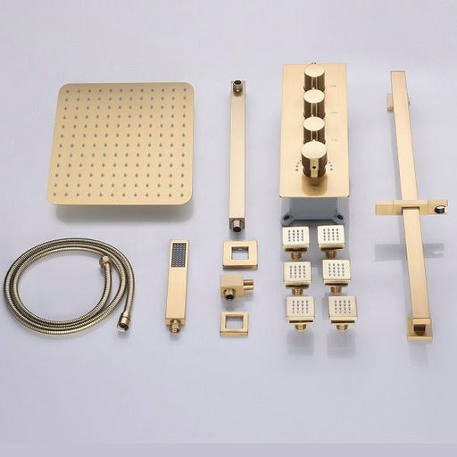 Cascada Lucerne Luxury 12” Rainfall Shower system - Side View