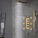 Cascada Lucerne Luxury 12” Rainfall Shower system - Detail View