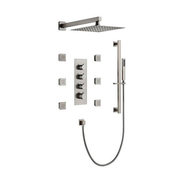 Cascada Showers 12" Cascada Luxury Rainfall Shower system - Main Product Image