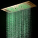 Cascada Genoa 16"x36" Brushed Gold Music LED Digital Shower System - View 14
