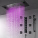 Cascada Genoa 16"x36" Matte Black Music LED Digital Shower System - View 10
