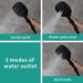 Cascada Genoa 16"x36" Matte Black Music LED Digital Shower System - Installation View
